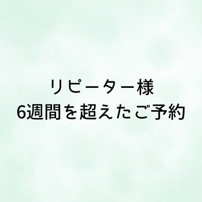 【6週間を超えた方】お持ち込みフルデザイン