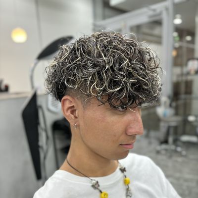 カットパーマハイライト