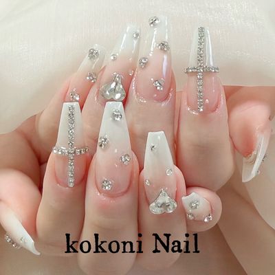 【每日2名限定】🎀チップ長さ出し+持ち込みデザイン+パーツやり放題 ✨