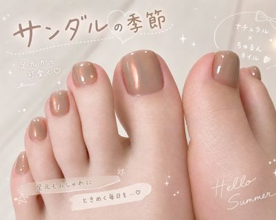 フットネイル💅🦶🧡