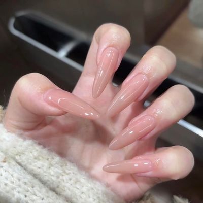 [研修のコース][10本チップ長さ出し] ワンカラー/ラメ