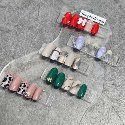 【限定デザイン】シンプルコース※付け替えオフ・甘皮ケア付き