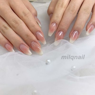血色感🍑うるっとチークネイル￥7000