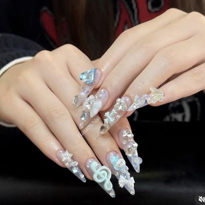 チップ長さ出し10本➕アートやり➕パーツ付け放題