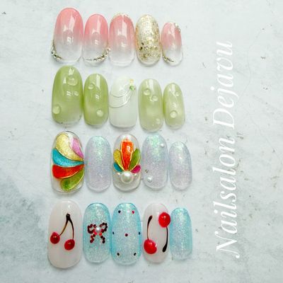 【自店オフあり】ジェルネイル 定額デザインB