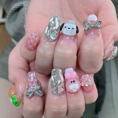 ❣️チップ長さだし❣️パーツ付け放題❤️