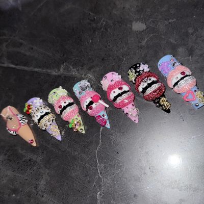 ネイルチップキーホルダー
