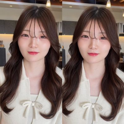 【韓国風くびれ巻き🇰🇷】カット＋透明感カラー＋髪質改善トリートメント🫧🧸