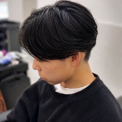 メンズカット+縮毛矯正+質感アップトリートメント