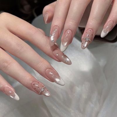🎀[自爪] 100分以内: アートやり+ パーツ2個付け