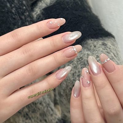 🩷マグネットワンカラー(2色まで)➕パーツつけ放題(4本まで)[オフ、ケア込み]