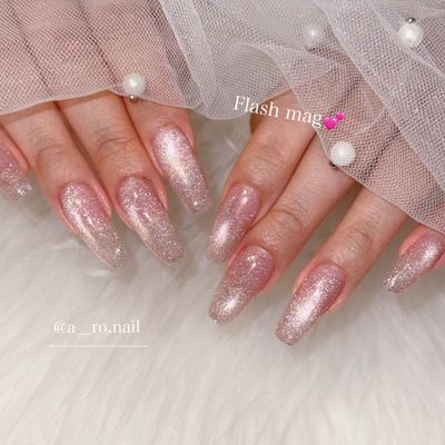 💛マグネットネイルorフラッシュネイル