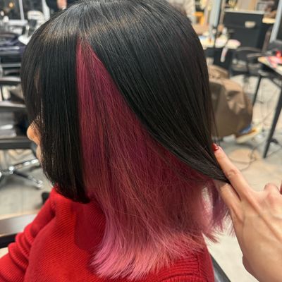 ❄️カット＋インナーカラー（ケアブリーチ込み）💖＋リペアトリートメント💎