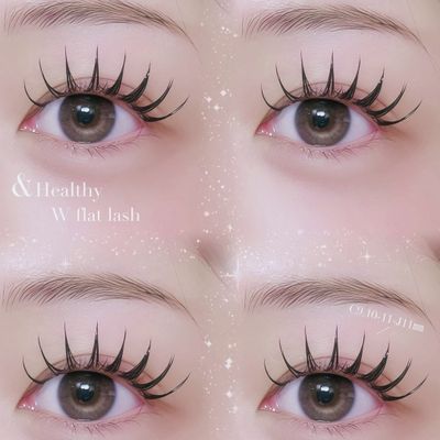 マツエク【&healthy】フラット160本+パーマ （wフラット80束に変更可