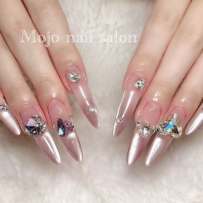 💜練習スカルプ（チップ10本）💜持ち込みデザイン💅🏻時間内パーツ付け放題