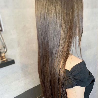 カット+sins式髪質改善酸性ストレート