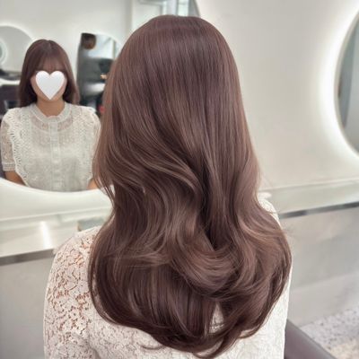 【✨艶と透明感ある髪へ】透け感たっぷりイルミナカラー+髪質改善トリートメント
