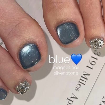 フット🦶マグネット💫×埋めつくし💎ネイル