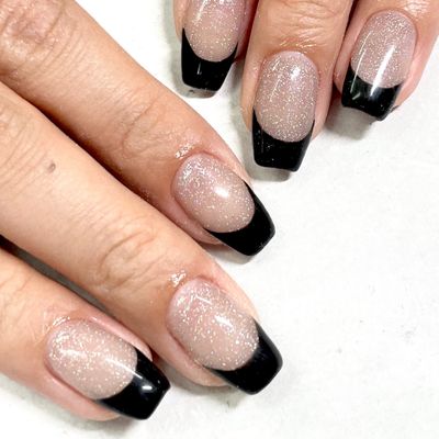 【GEL】フレンチネイル💙🩵(ベースカラーつき)