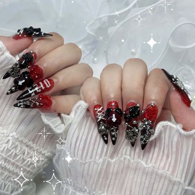 🌺【Nailie限定】長さだし10本＋盛り盛りデザインやり放題　¥13500🌺