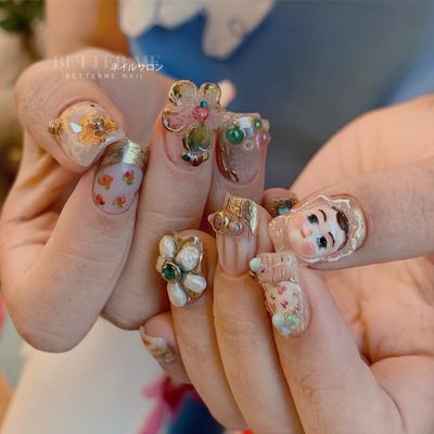 <insヴィンテージ風> ネイル¥15000