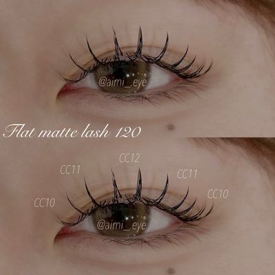 【持ち1.5倍✨】LEDマツエク🍒フラットマットラッシュ120本