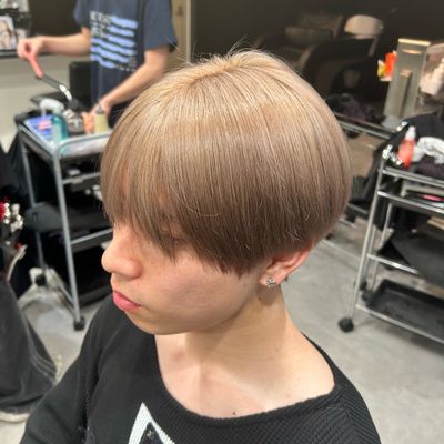ご新規様限定🔥　メンズカット+🩵ブリーチダブルカラー🩵