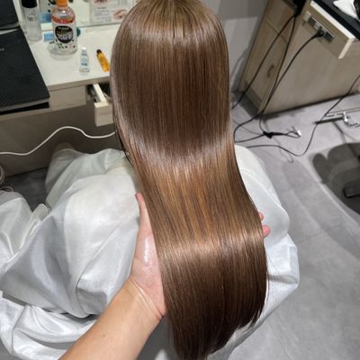 2ステップ前処理付きケアカラー🌱+髪質改善トリートメント