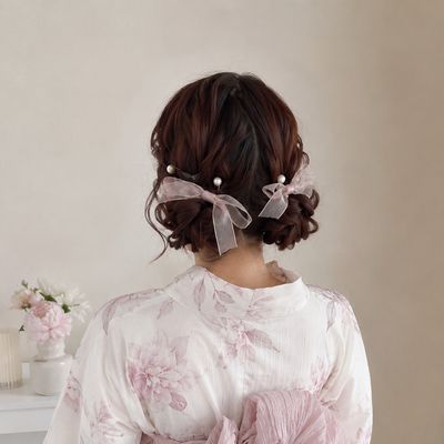 夏祭りやイベントに♪ヘアセット＋浴衣持ち込み着付け