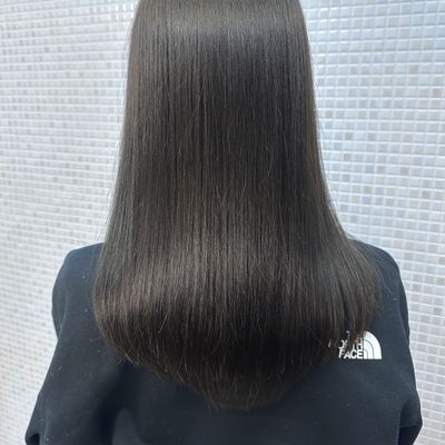 【人気No. 1🫧髪質改善】カット＋艶カラー＋水素トリートメント　スパ5min付