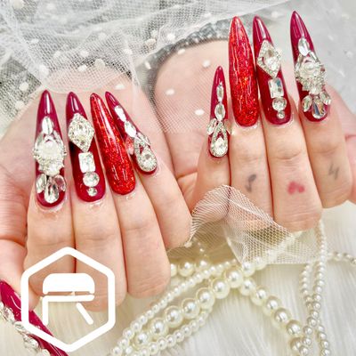 【長いネイルが可愛い】長さ出し10本➕アートフリー
