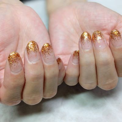 ハンド　ラメグラデーション