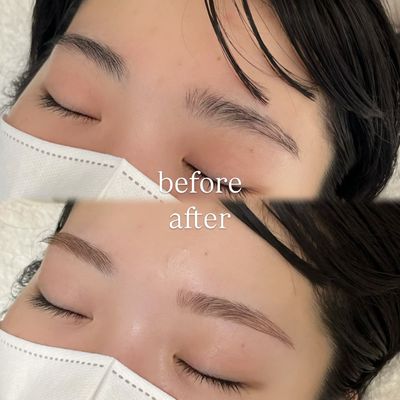 眉毛ワックス＋カラーで垢抜け眉に🌸