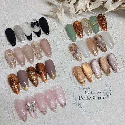 【定額デザインネイルコースB】華やかリッチ💕