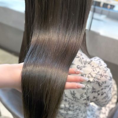 【大人女性人気No.1🕊️】酸性ストレート＋カット ¥17600