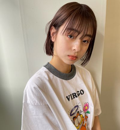 似合わせカット+透明感カラー＋うる艶ストレートパーマ+Aujuaトリートメント