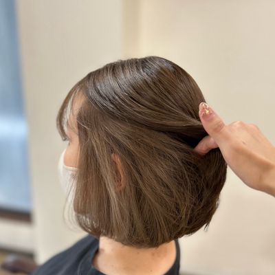 🫧〖 デザインカラー〗似合わせカット+インナーブリーチorハイライト+カラー