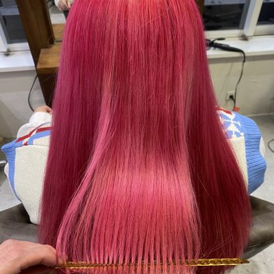ケアブリーチを使ったダブルカラー