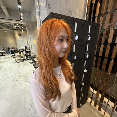 似合わせカット+ケアブリーチダブルカラー+デザインカラー