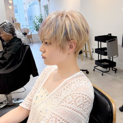 カット＋ブリーチカラー＋トリートメント