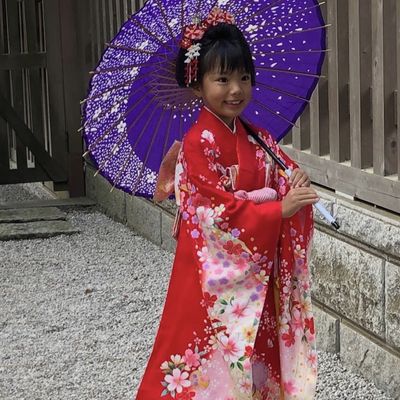 七五三　7歳　着付けヘアセット