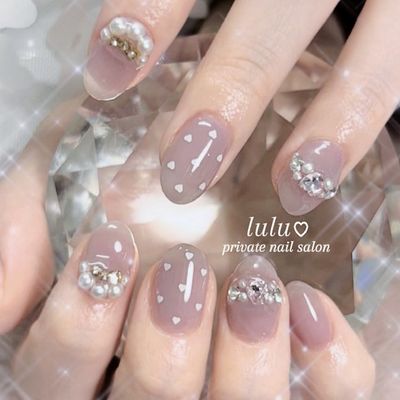 定額サンプル　パーツ付きデザイン
🤍 6本パーツデザイン　他単色🤍