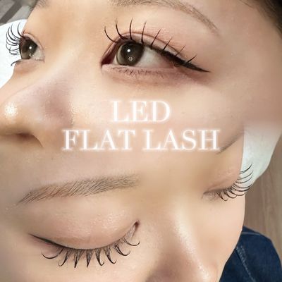 【再来様】LEDフラットラッシュ 120本 ¥8600