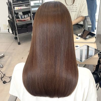 美髪矯正＋髪質改善カラー＋プレミアムトリートメント