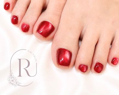 【FOOT】マグネットorフラッシュネイル￥8000(土日＋¥550)