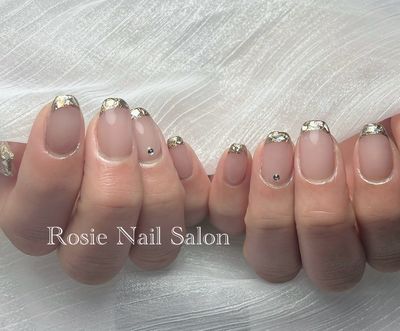 [自爪]大人キレイ♪ガラスフレンチ ¥6500