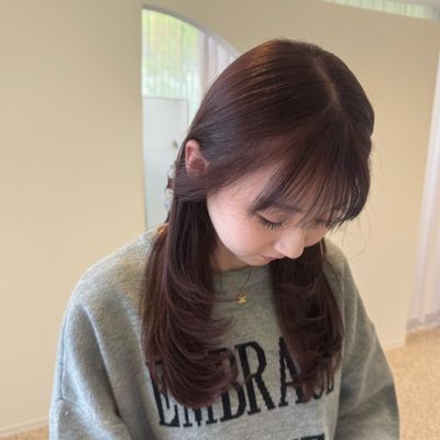  🪞ハイトーン透明感カラー🪞ケアブリーチ＋カラー＋トリートメント