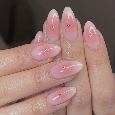 ベース付きチークネイル💅【ソフトジェルオフ込み】
