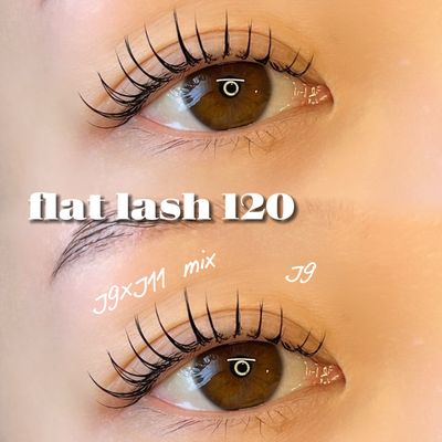 【ご新規様限定クーポン】フラットラッシュ120本【オフ込み】