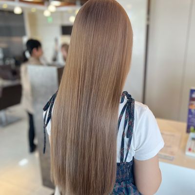 艶ハイトーン☆ブリーチWカラー+髪質改善トリートメント